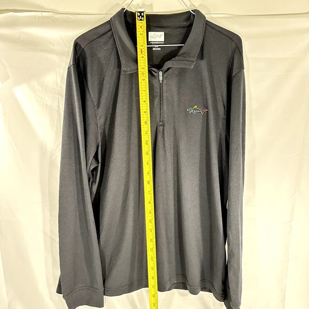 Greg Norman Mens‎ Active Quarter Zip Top Classic Fit Fabric Golf Large